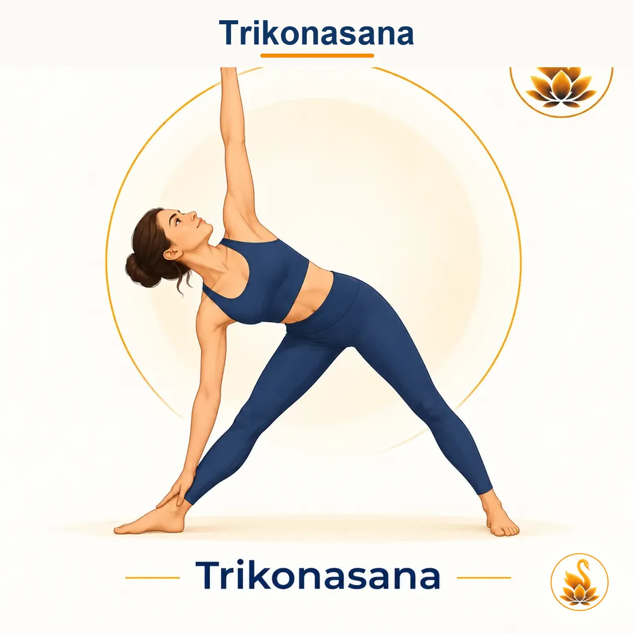 Trikonasana - Triangle Pose yoga asana
