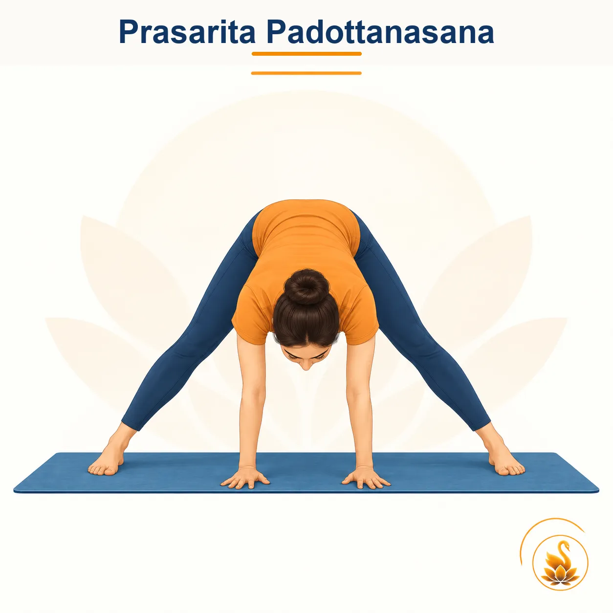Prasarita Padottanasana - Wide-Legged Forward Bend yoga asana