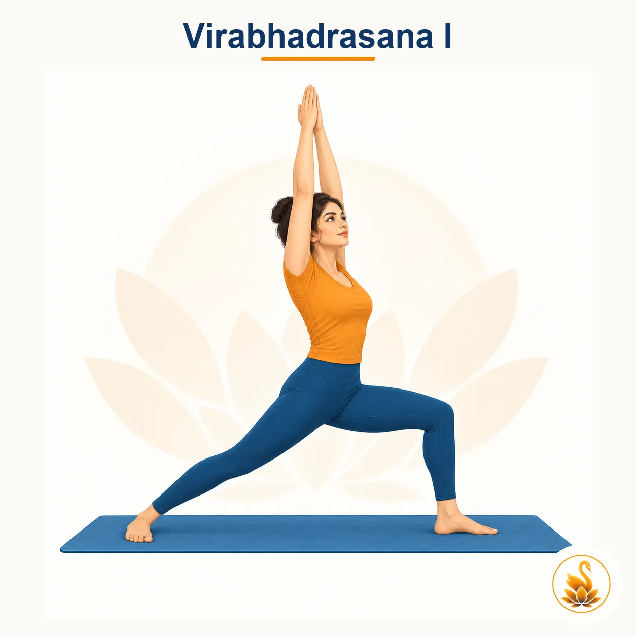 Virabhadrasana I - Warrior I yoga asana