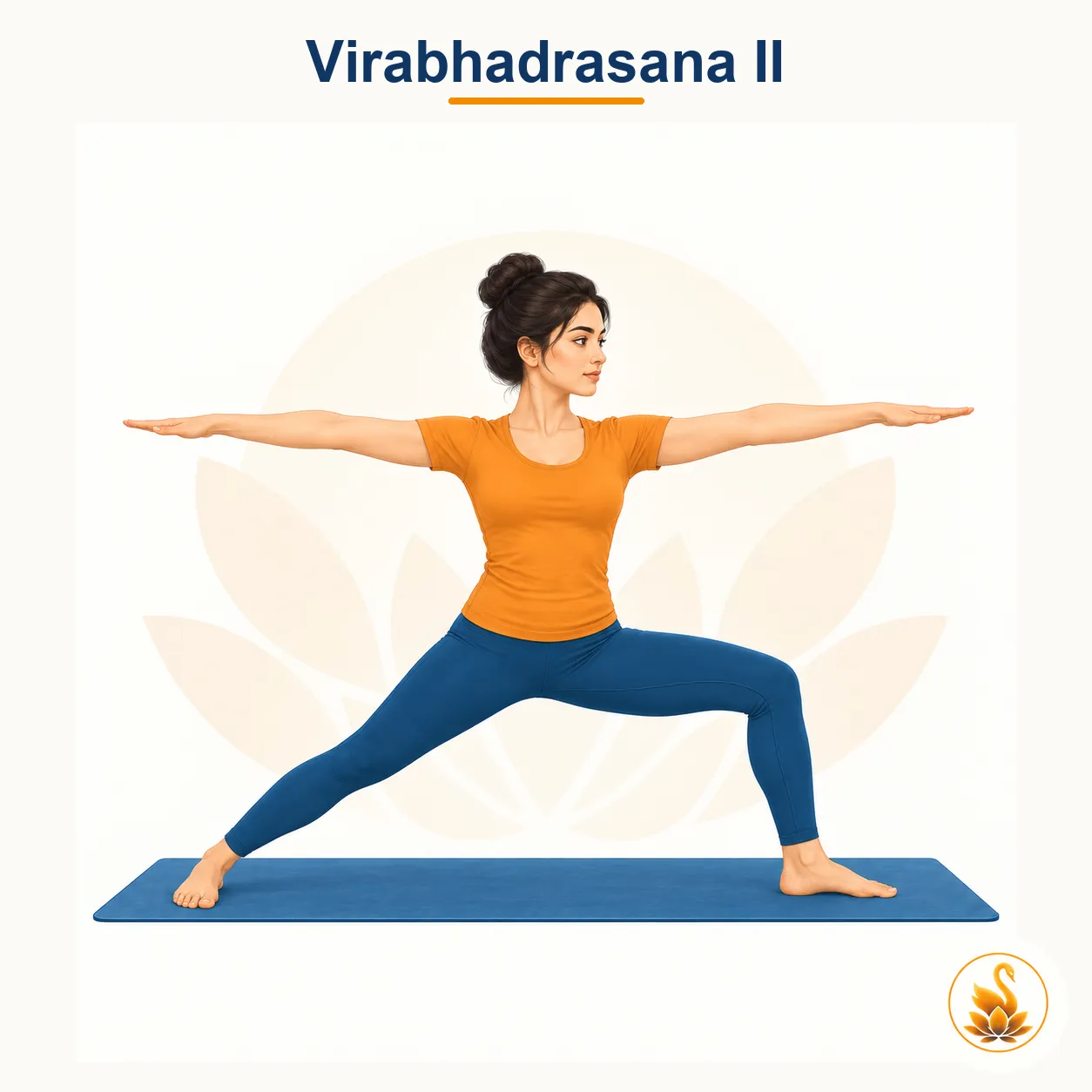 Virabhadrasana II - Warrior II yoga asana