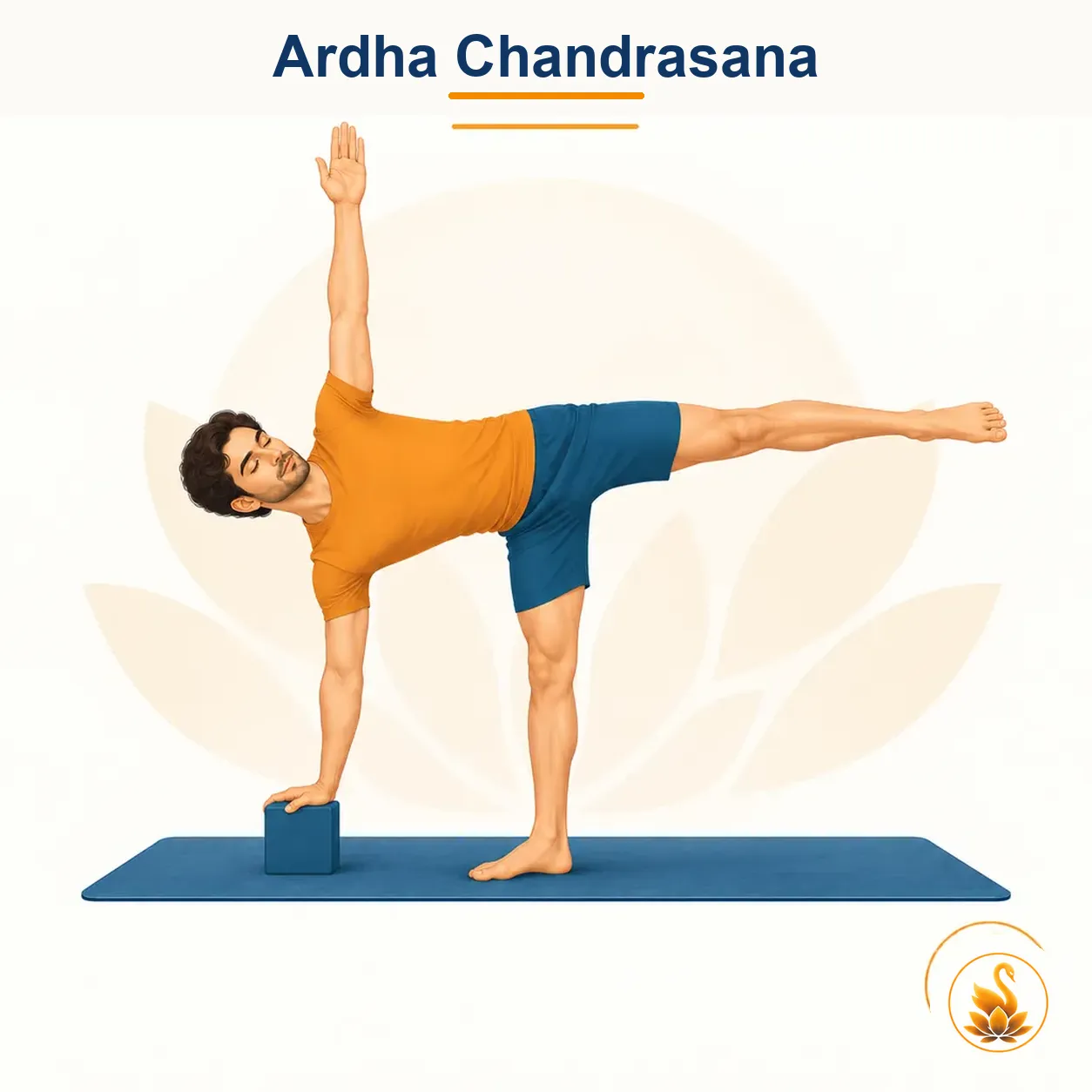 Ardha Chandrasana - Half Moon Pose yoga asana