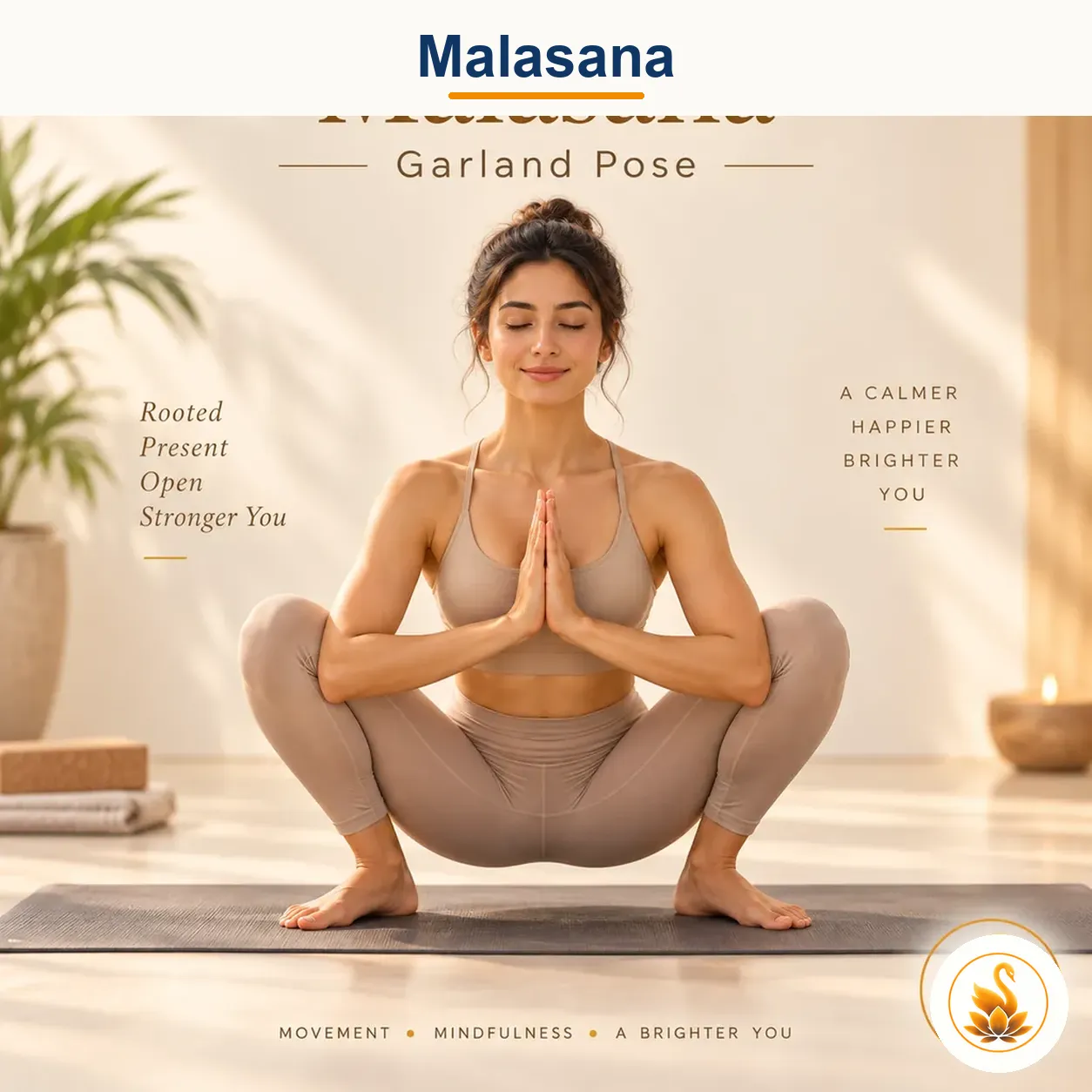Malasana - Garland Squat yoga asana