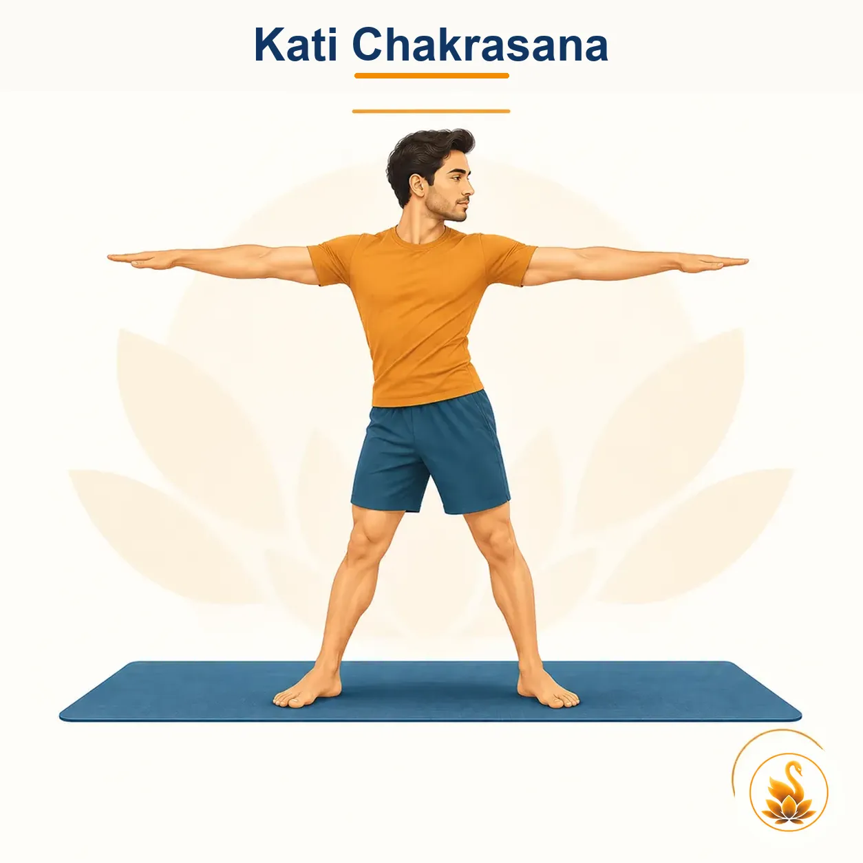 Kati Chakrasana - Standing Spinal Twist yoga asana
