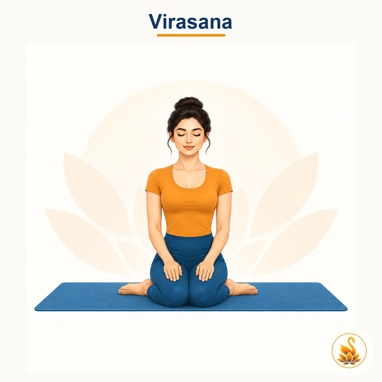 Virasana - Hero Pose yoga asana