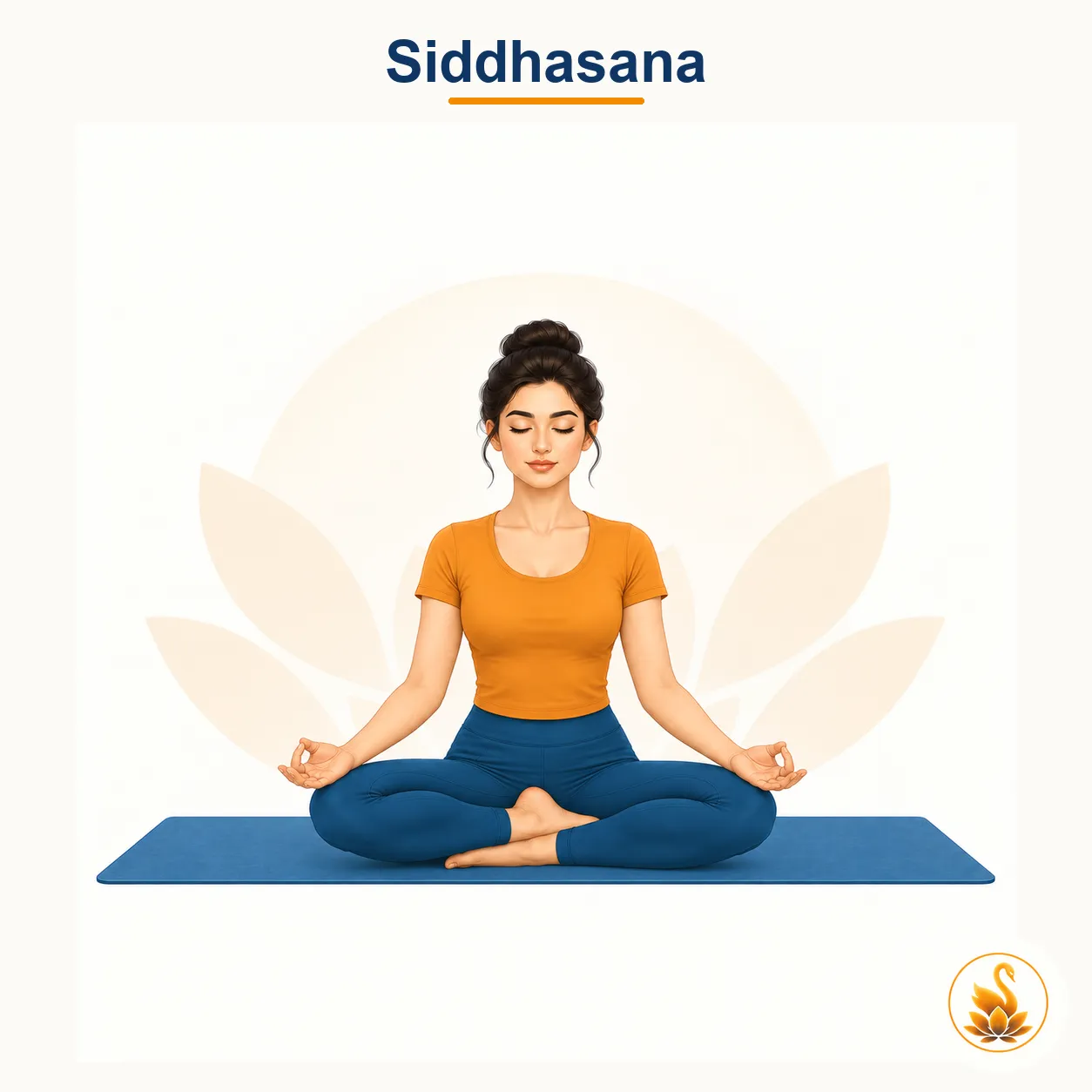 Siddhasana - Accomplished Pose yoga asana
