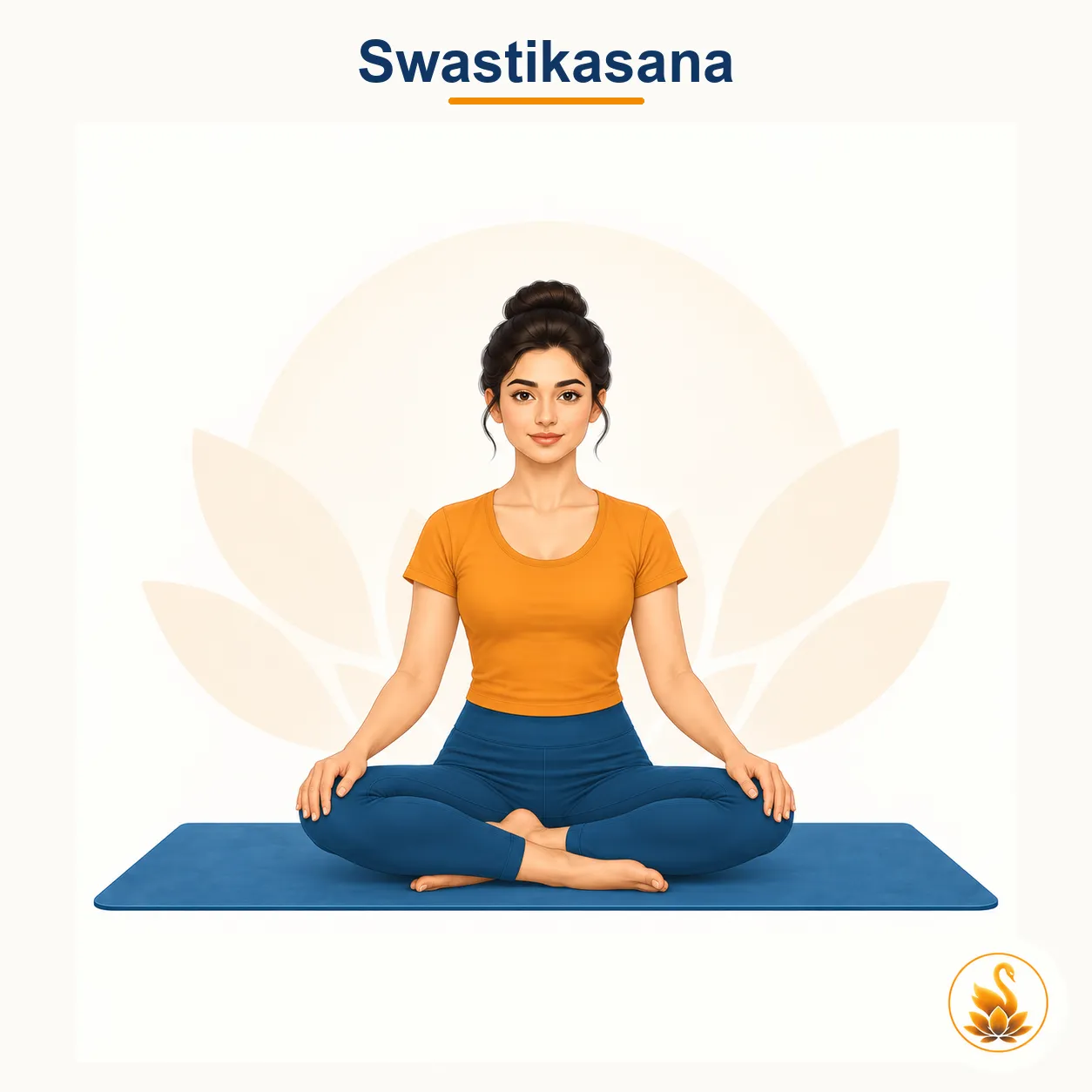 Swastikasana - Auspicious Pose yoga asana
