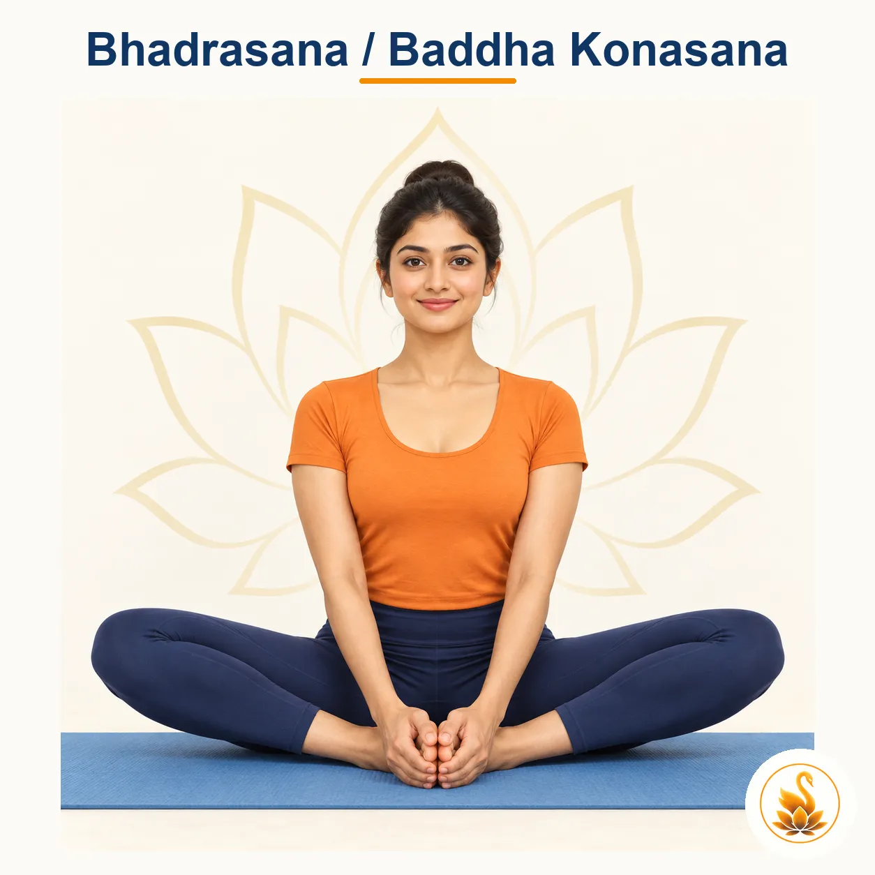 Bhadrasana / Baddha Konasana - Bound Angle Pose yoga asana
