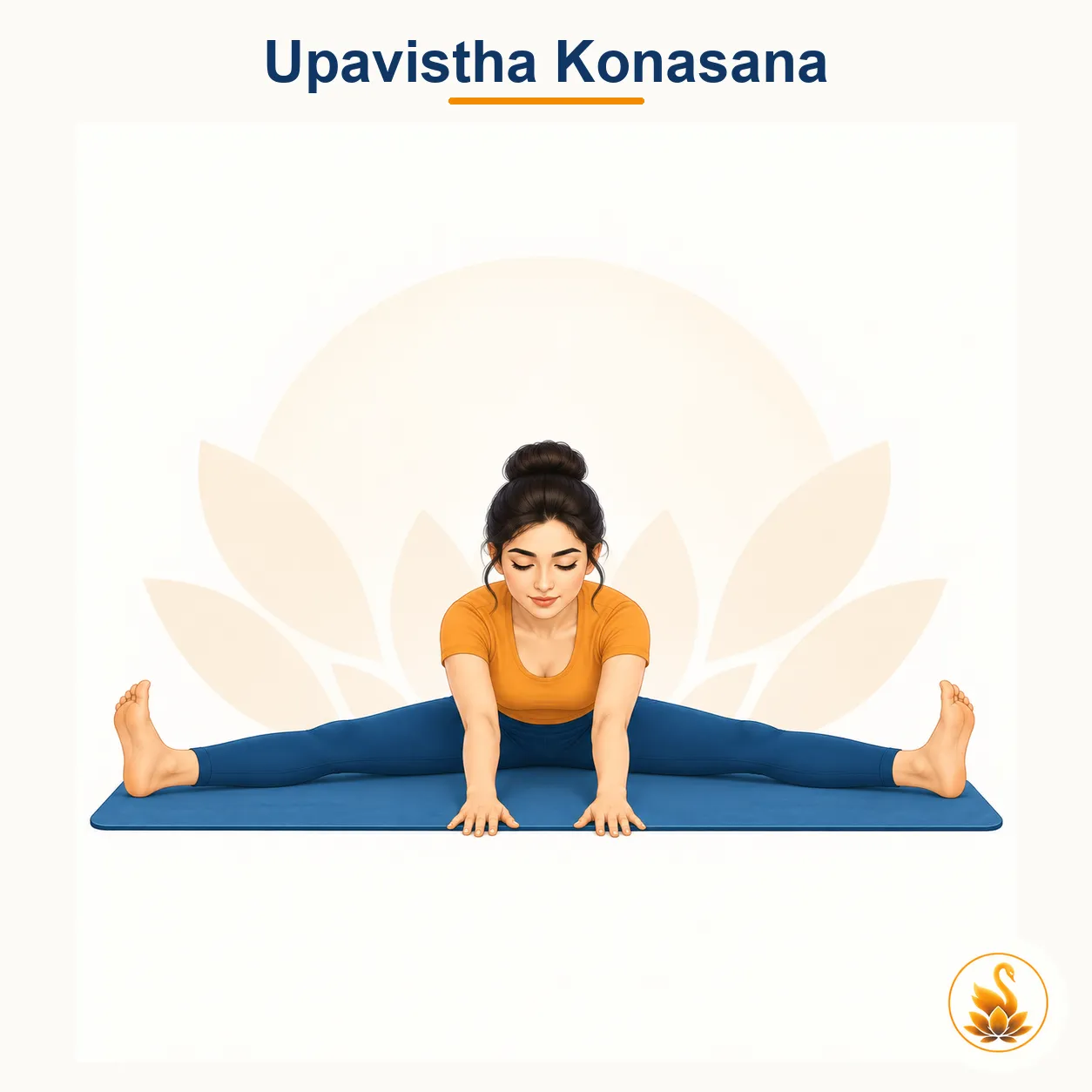 Upavistha Konasana - Wide-Angle Seated Forward Bend yoga asana