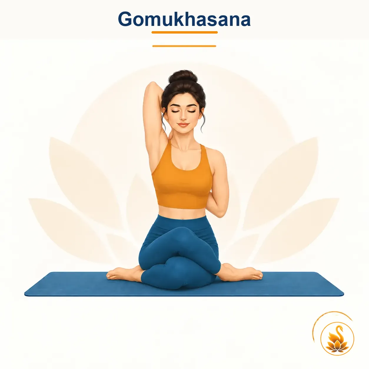 Gomukhasana - Cow Face Pose yoga asana