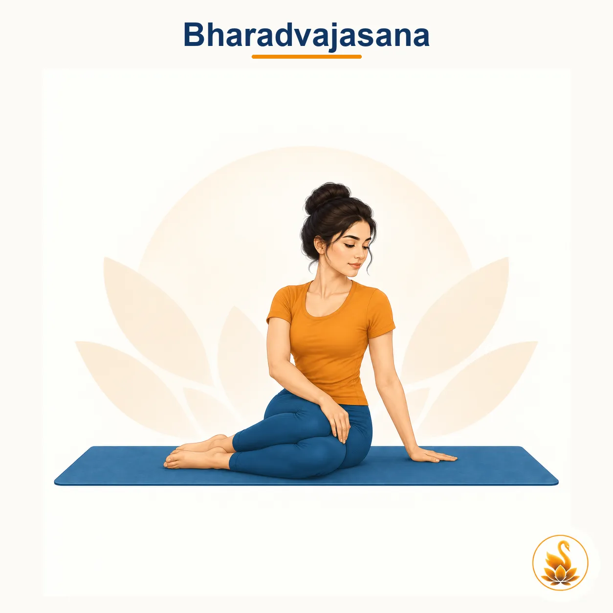 Bharadvajasana - Bharadvaja's Twist yoga asana