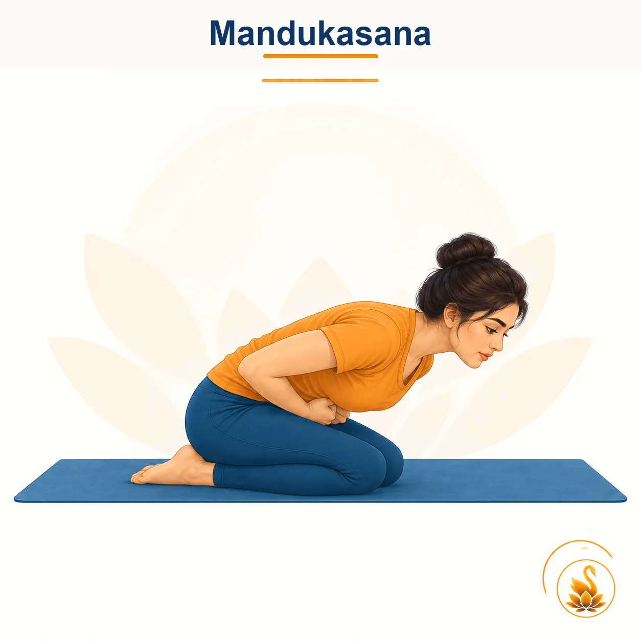 Mandukasana - Frog Pose yoga asana
