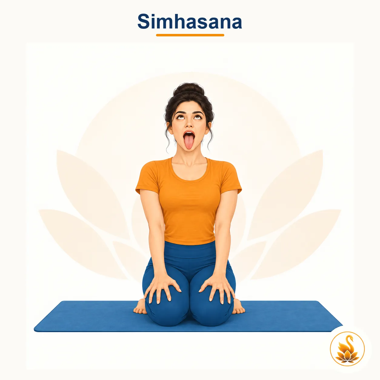 Simhasana - Lion Pose yoga asana