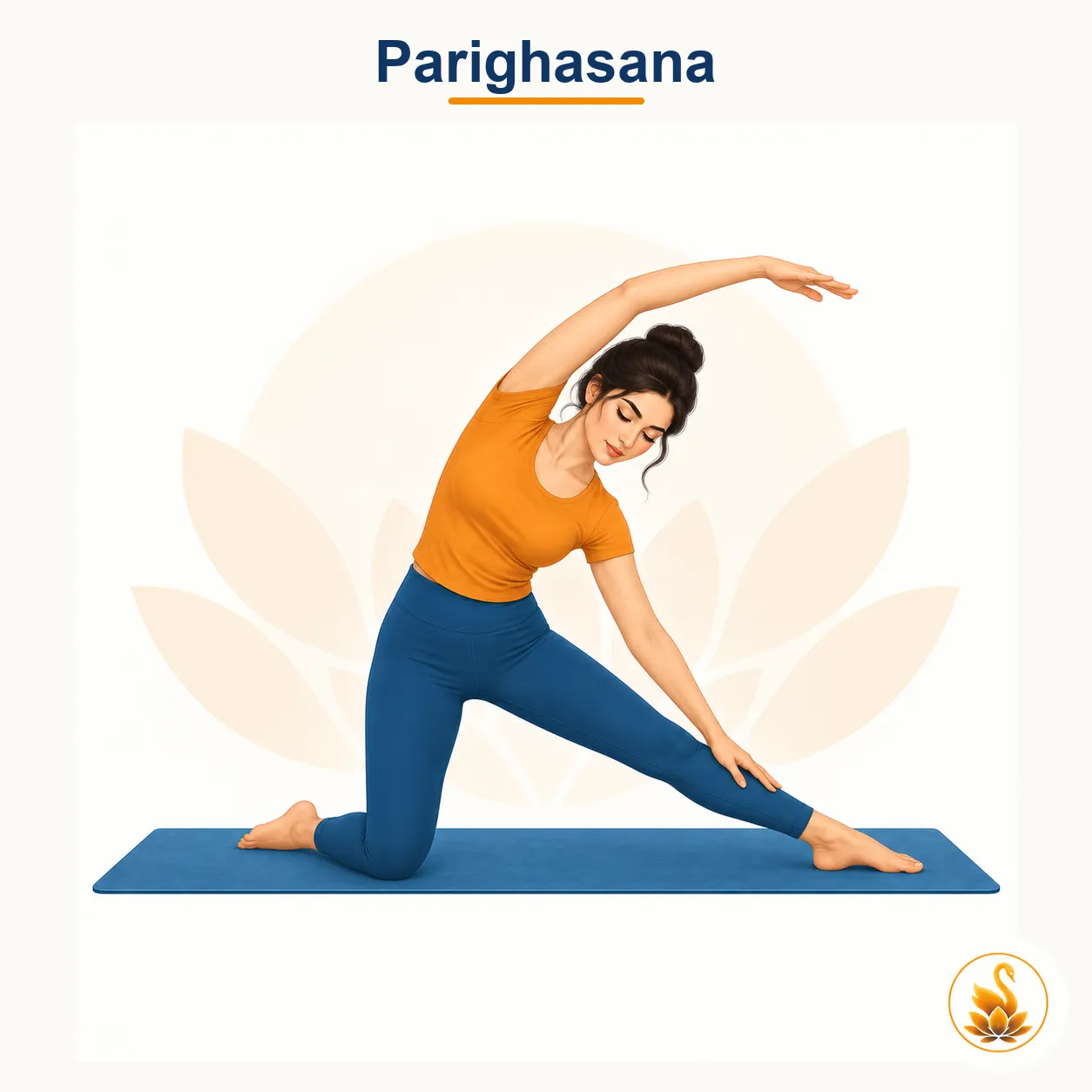 Parighasana - Gate Pose yoga asana