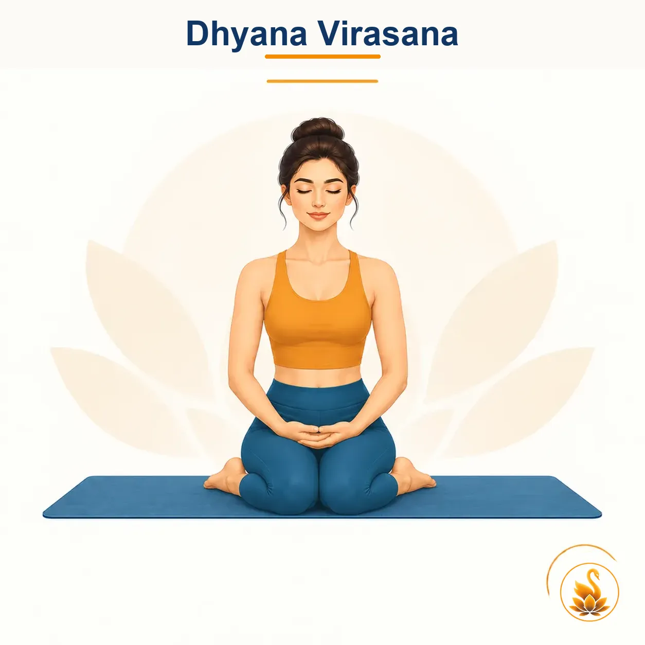 Dhyana Virasana - Meditative Hero Pose yoga asana