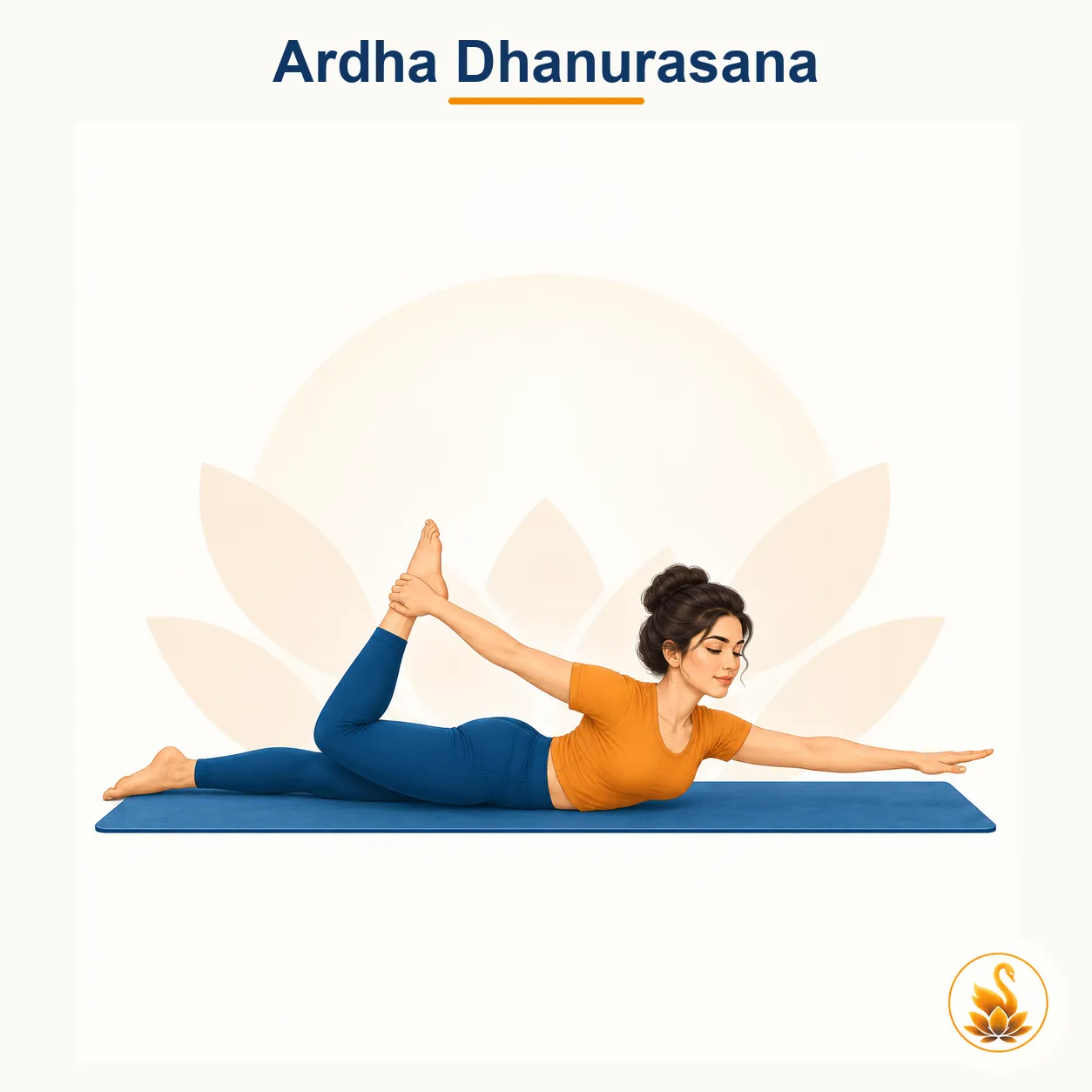 Ardha Dhanurasana - Half Bow Pose yoga asana