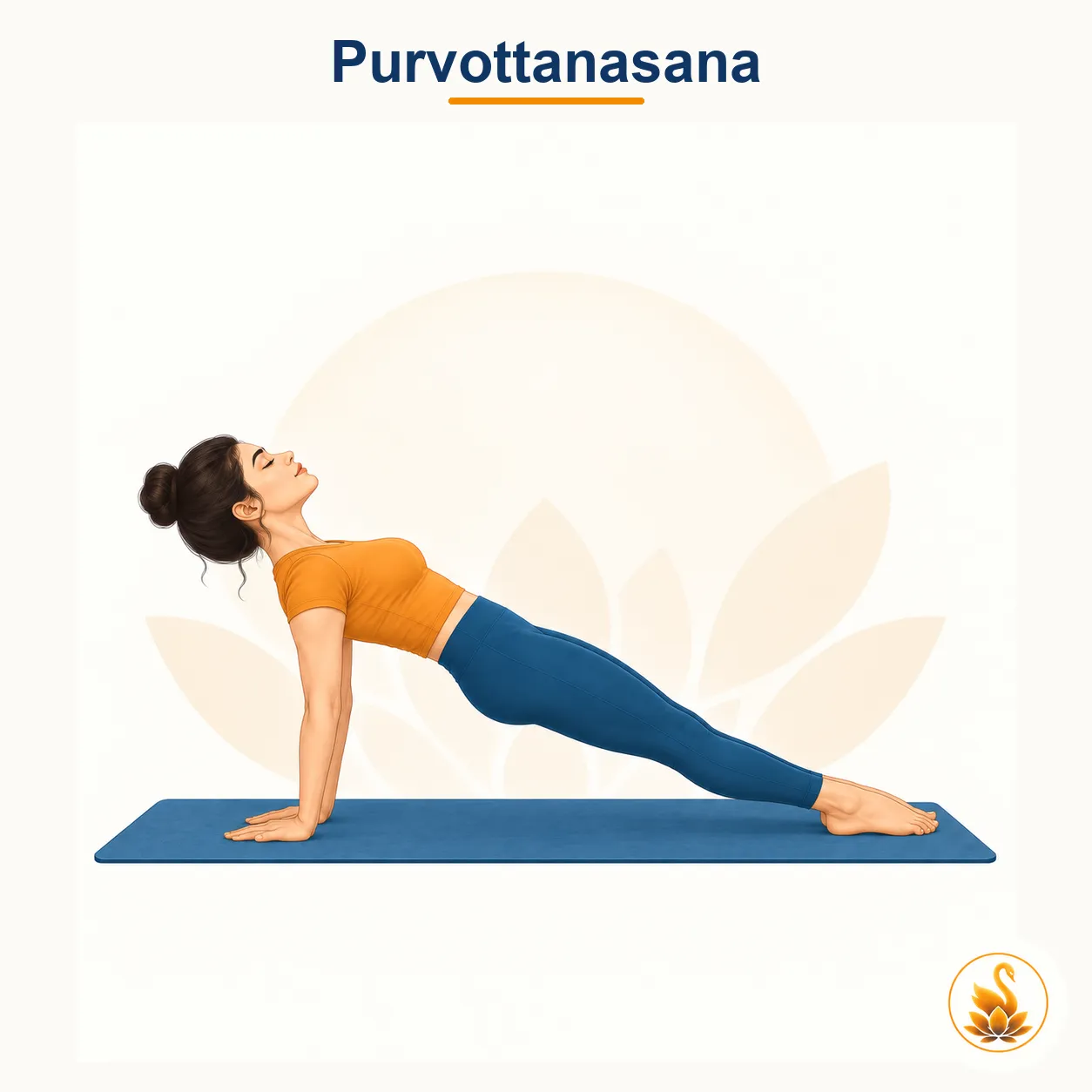 Purvottanasana - Upward Plank Pose yoga asana