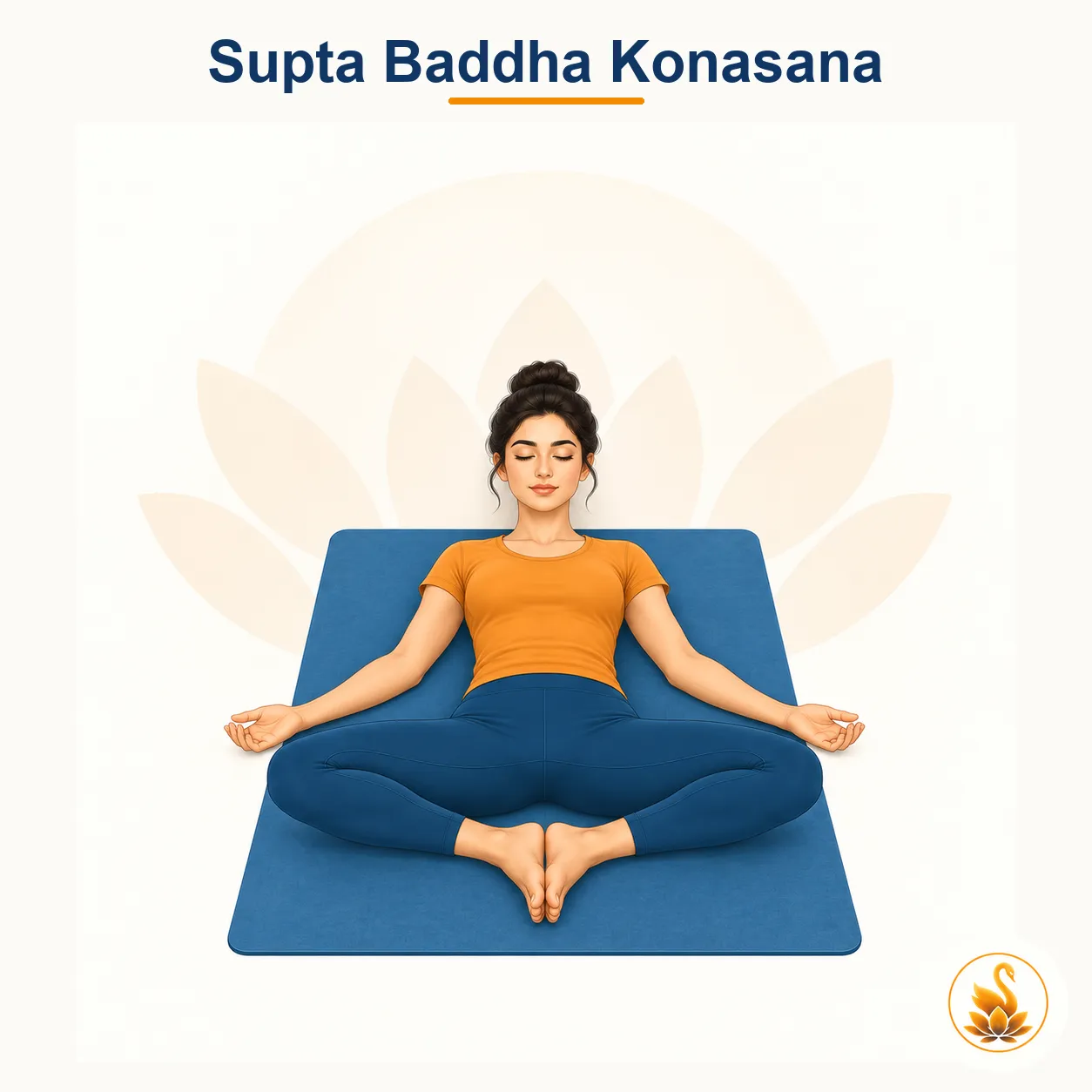 Supta Baddha Konasana - Reclining Bound Angle yoga asana