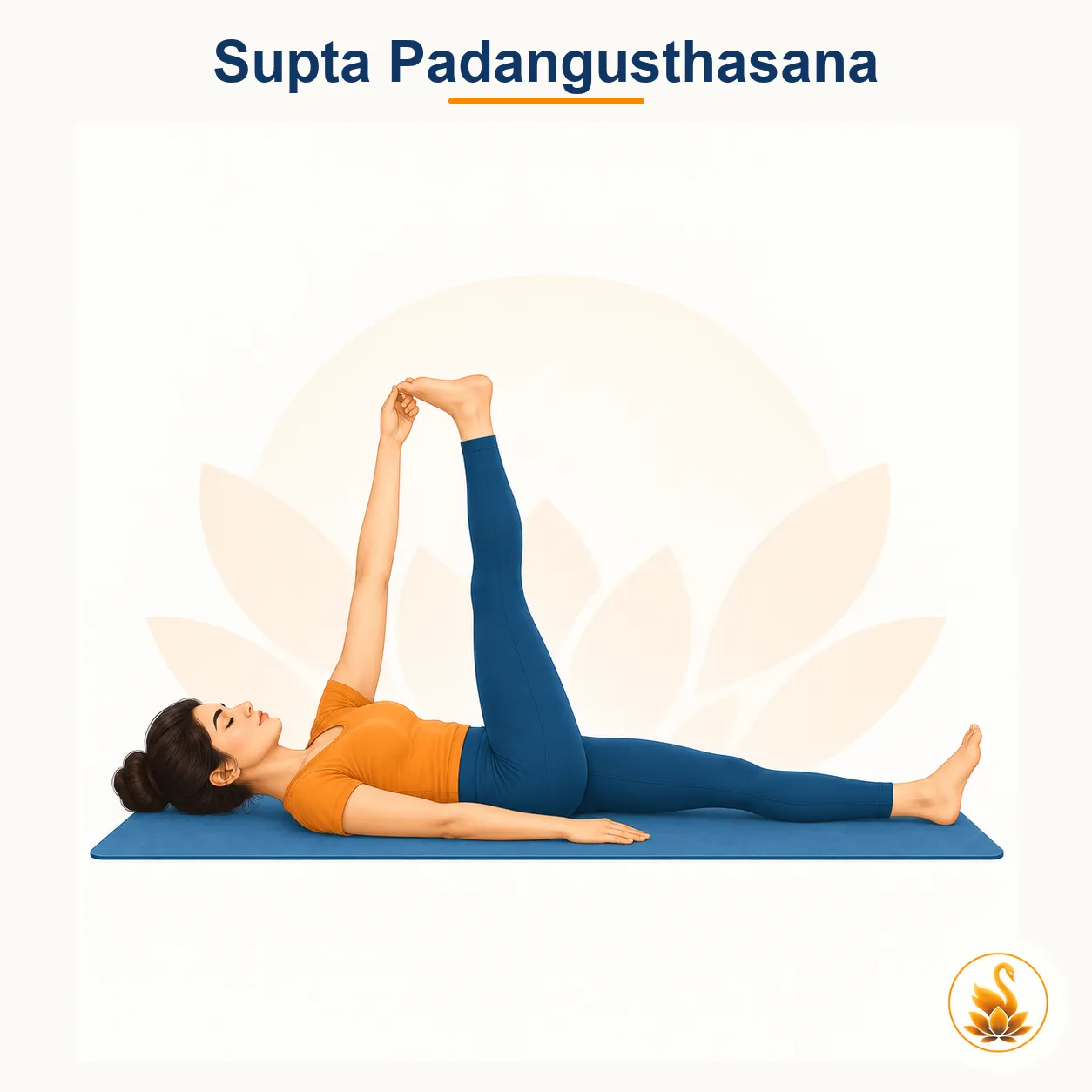 Supta Padangusthasana - Reclining Hand-to-Big-Toe yoga asana