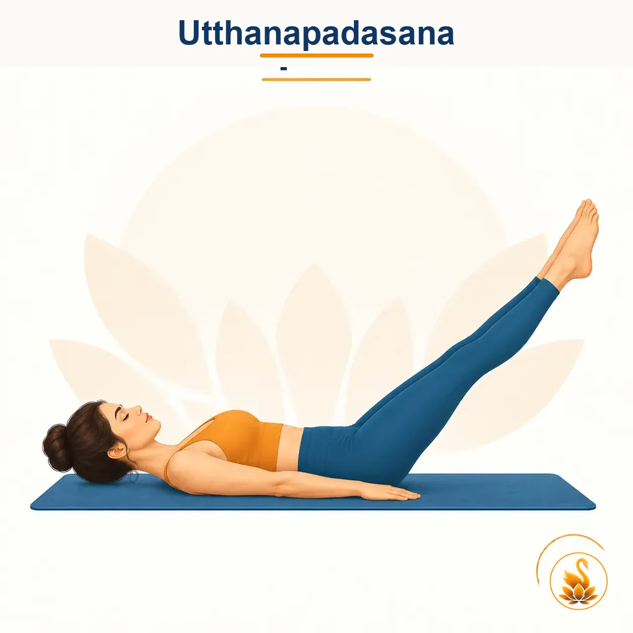 Utthanapadasana - Raised-Leg Pose yoga asana