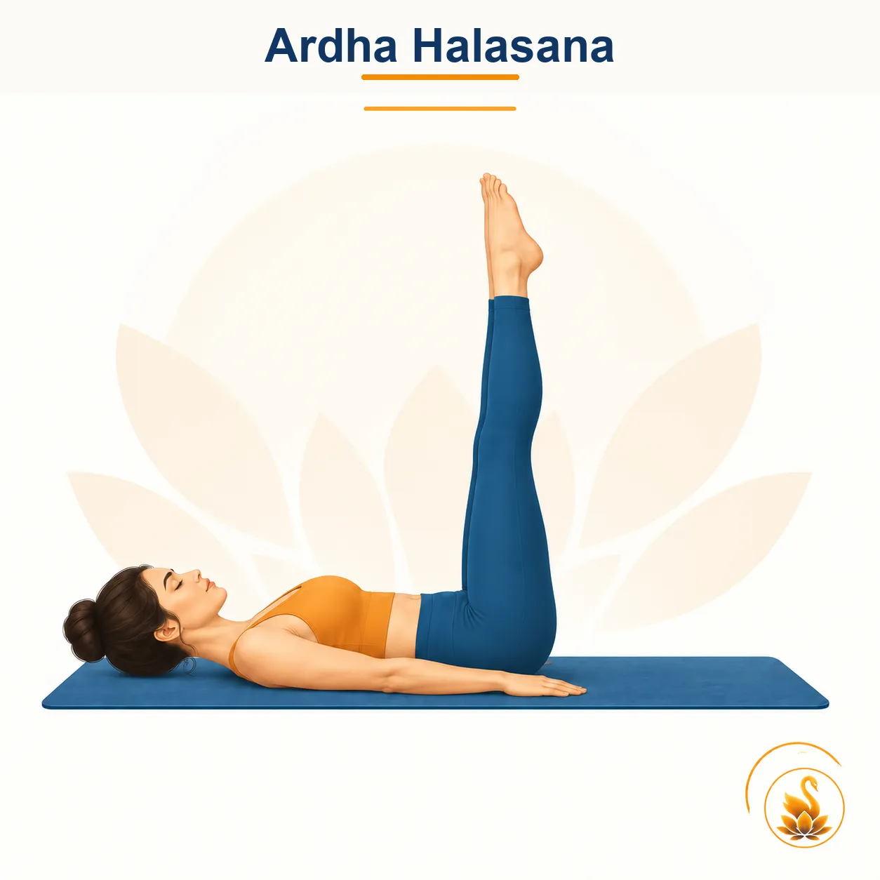 Ardha Halasana - Half Plough Pose yoga asana