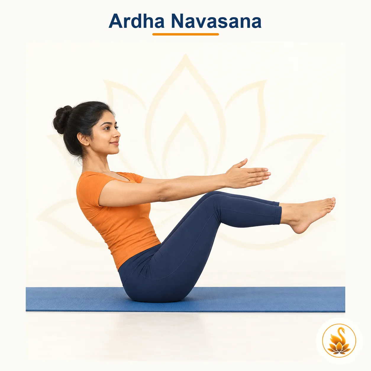 Ardha Navasana - Half Boat Pose yoga asana