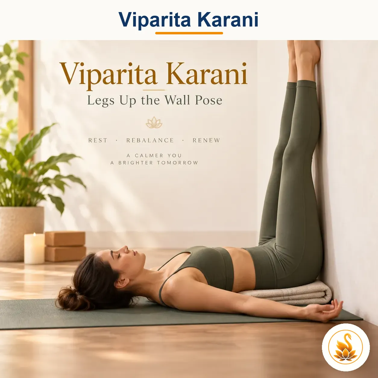 Viparita Karani - Legs-Up-the-Wall Pose yoga asana