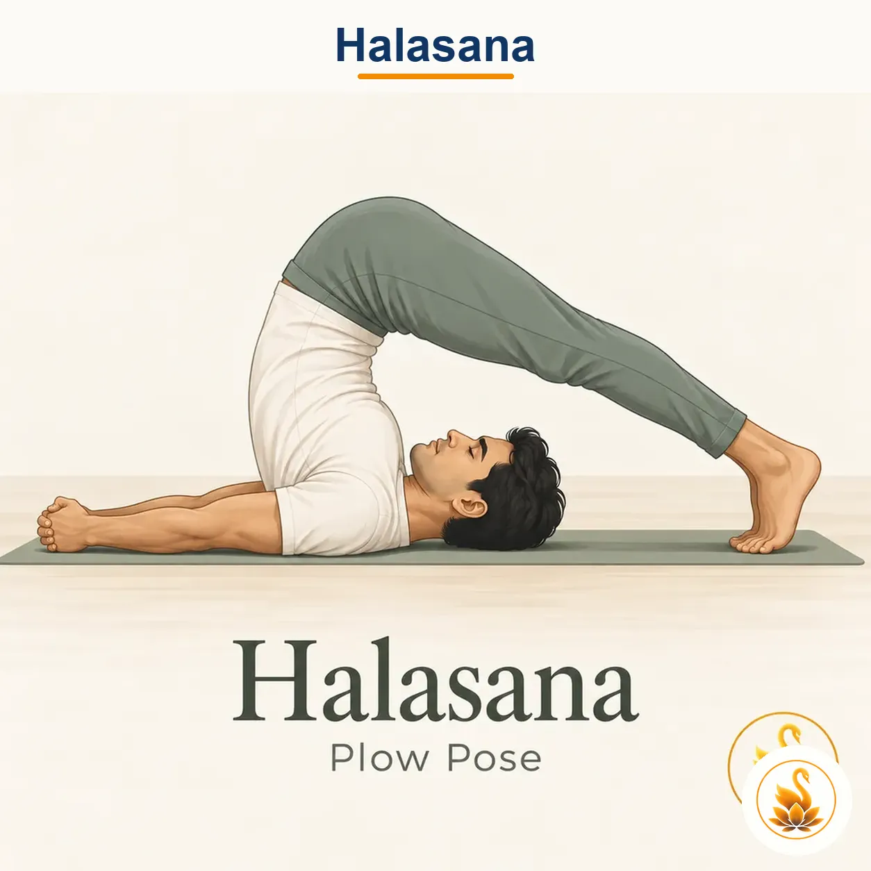 Halasana - Plough Pose yoga asana