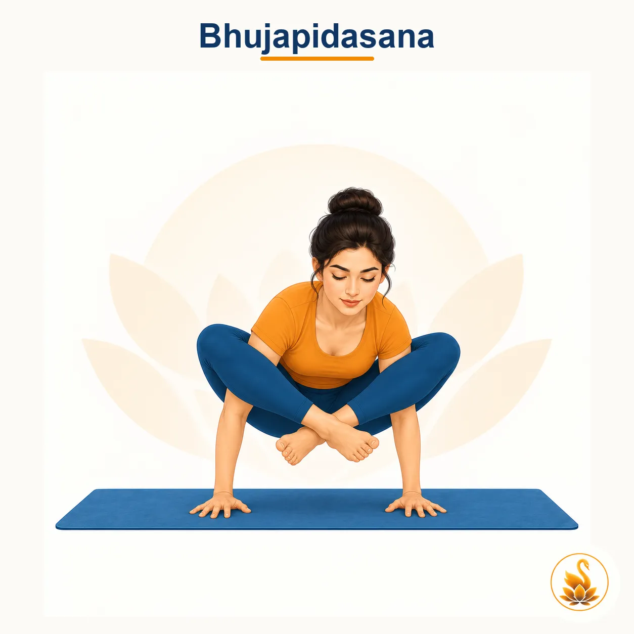 Bhujapidasana - Shoulder-Pressing Pose yoga asana